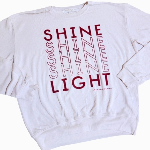 Spiritual Gangster Shine Light Savasana Pullover Sweater NWOT - Picture 2 of 4